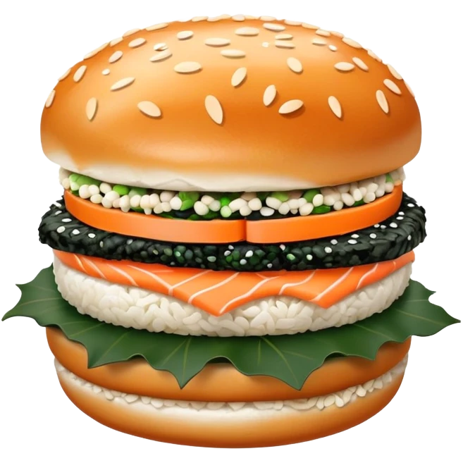 Sushi burger  emoji