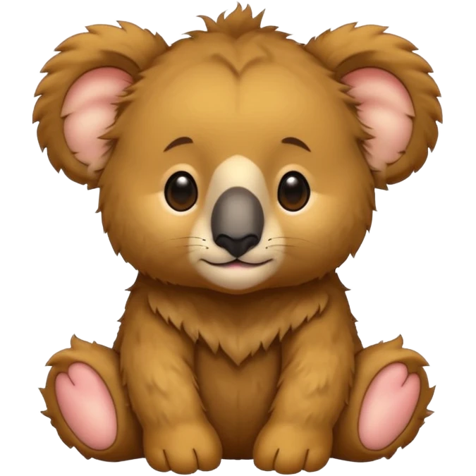 a lions mane on a Baby koala bear 🐨🦁 emoji