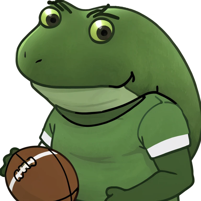 bufo in a football suit emoji