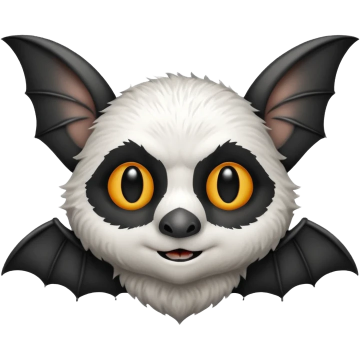 Black and white bat realistic
 emoji