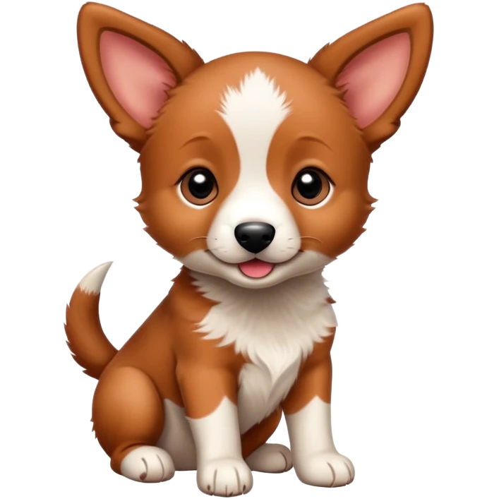 Red heeler puppy wagging tail excitedly emoji