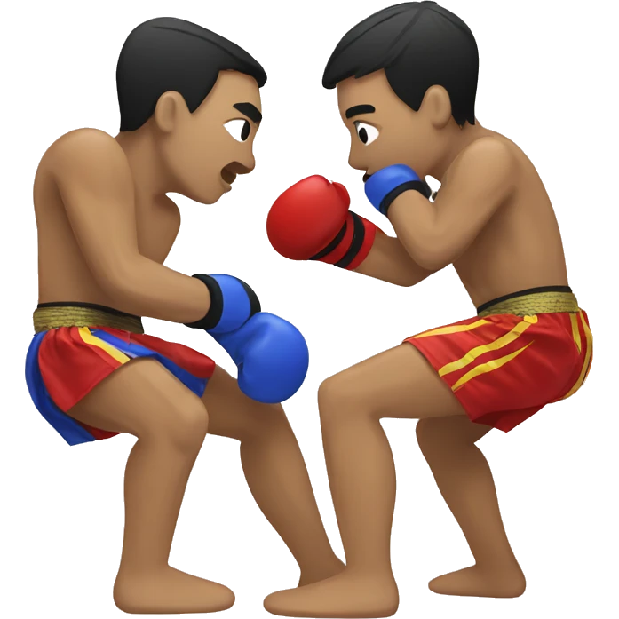 Muay thai match emoji
