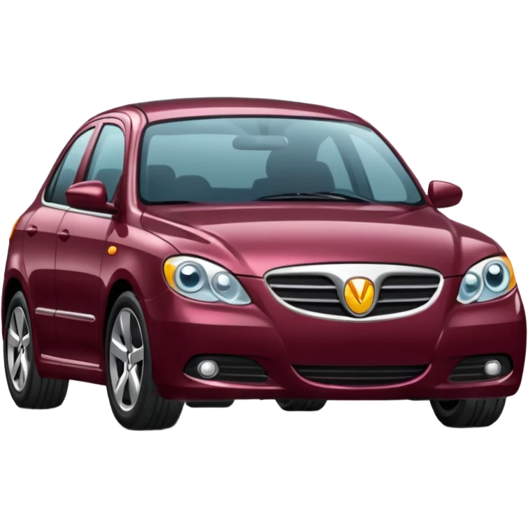 burgundy new car emoji