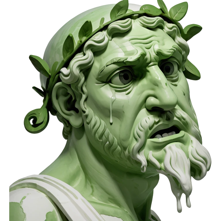 crying greek statue emoji