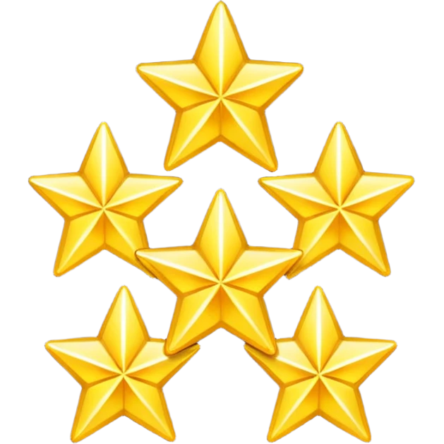 four stars in a vertical position emoji