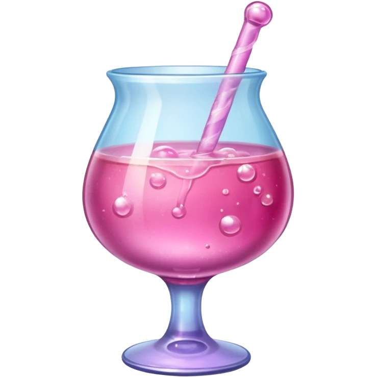pink colored drink in a medieval potion glass emoji