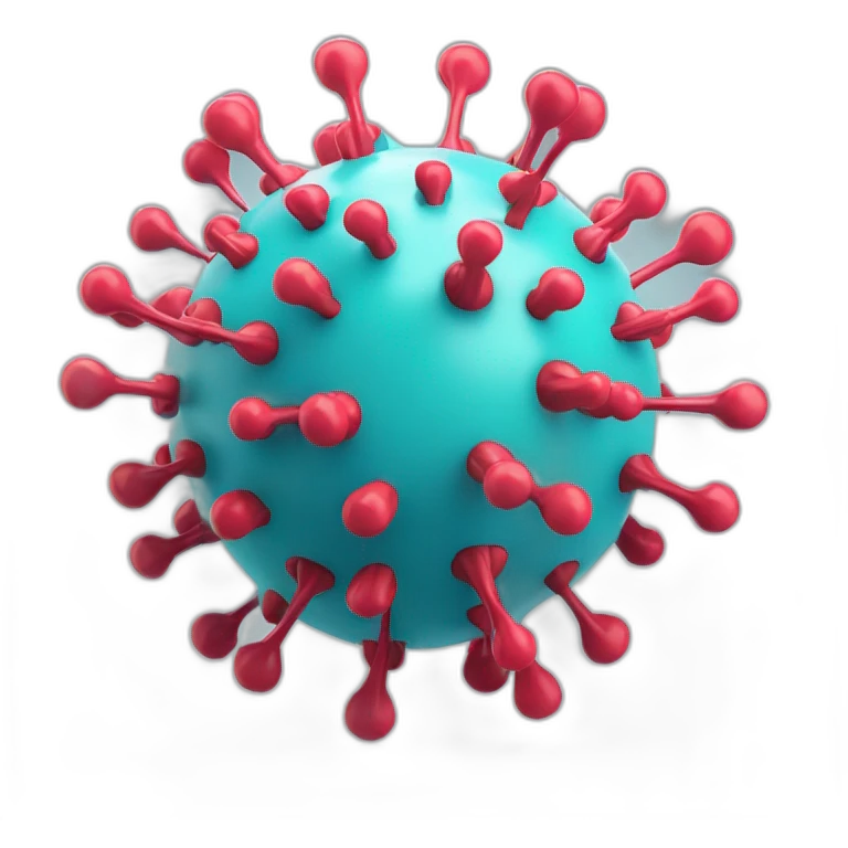 Coronavirus 3d structure emoji