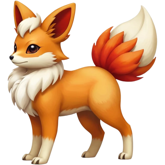 Fennekin-Eevee-Vulpix-Fakémon-hybrid-creature (full body)  emoji