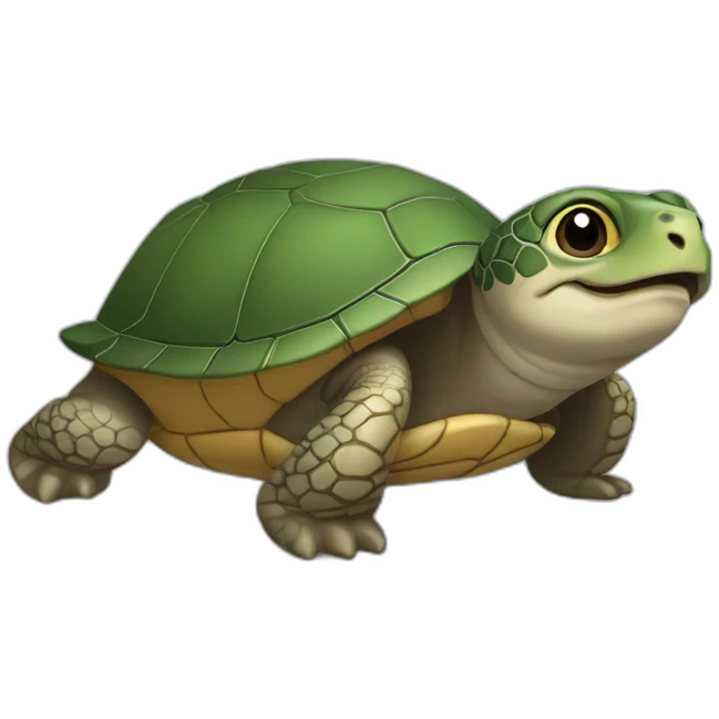 Tortue sur loutre emoji