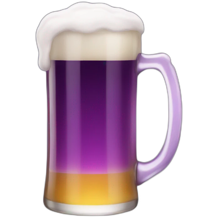 violet beer emoji