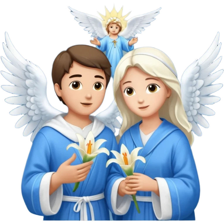 angel gabriel talking to mary emoji