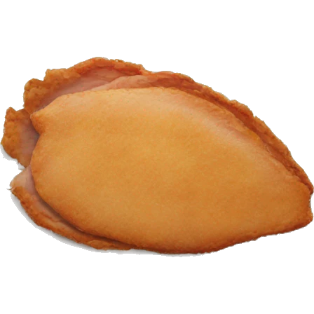 just a turkey cutlet inside a plate  emoji