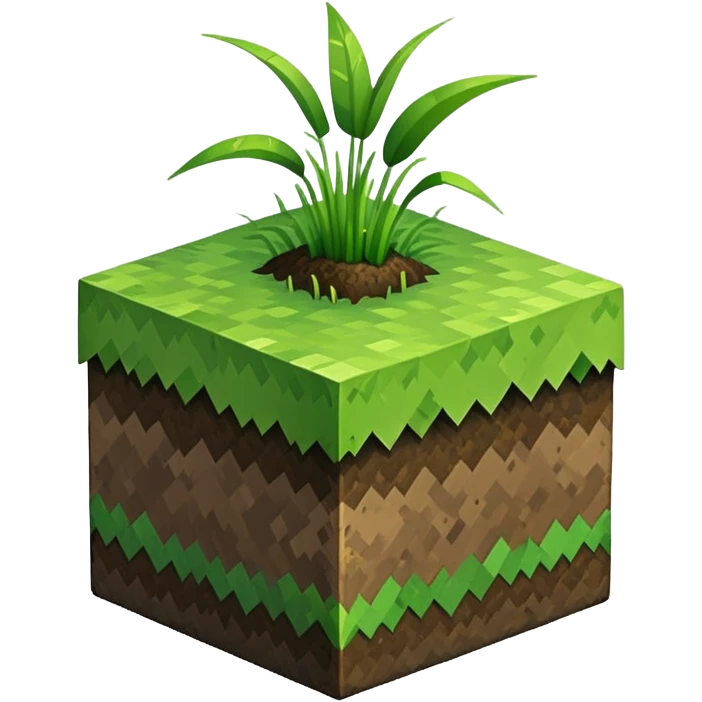 Minecraft grass block emoji