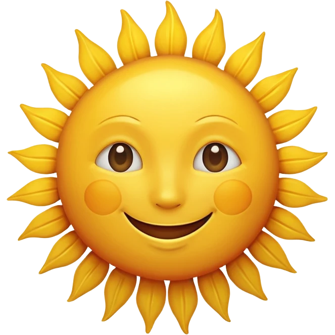 smiling sun emoji