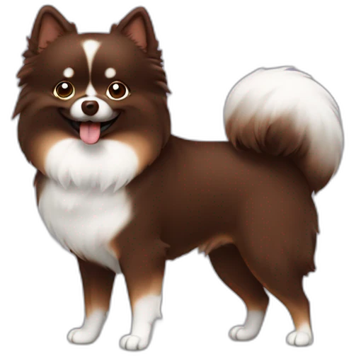 Spitz chocolate dark with brown color  emoji