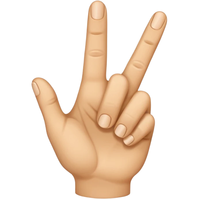 Eine Hand mit einem Finger der nach links zeigt  emoji