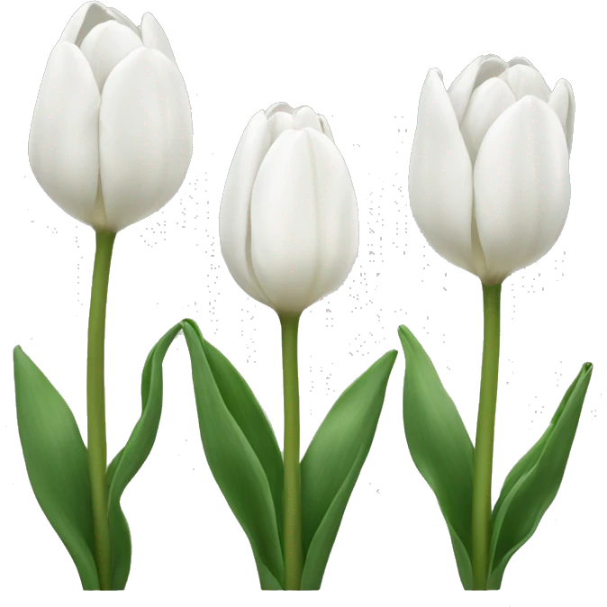 White Tulpen emoji