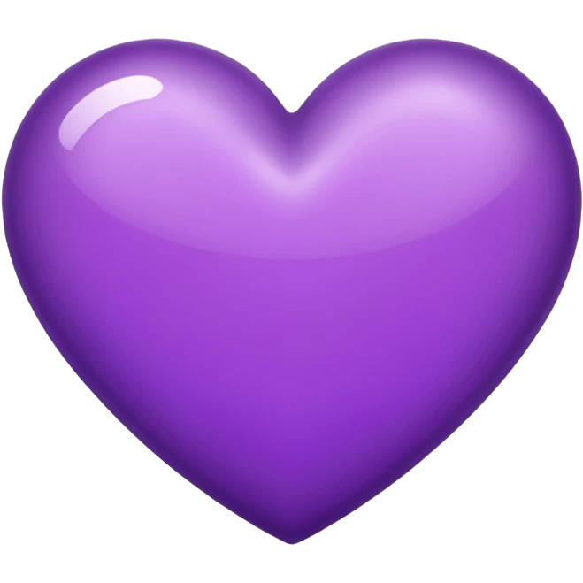 shiny purple heart emoji