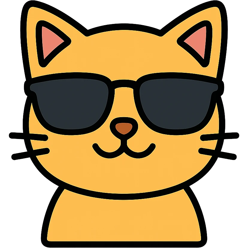 cat wearing sunglasses emoji