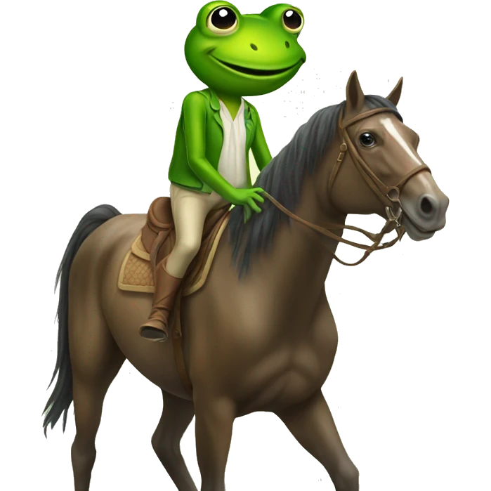 frog on horse emoji