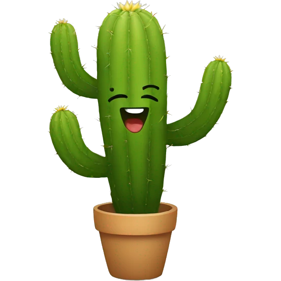 Cactus bailando emoji