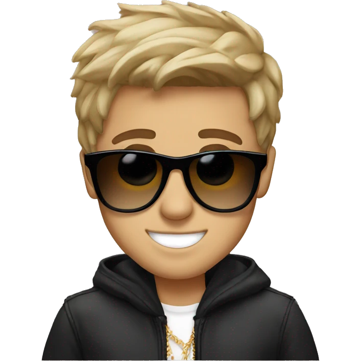 Justin bieber wearing sunglasses  emoji