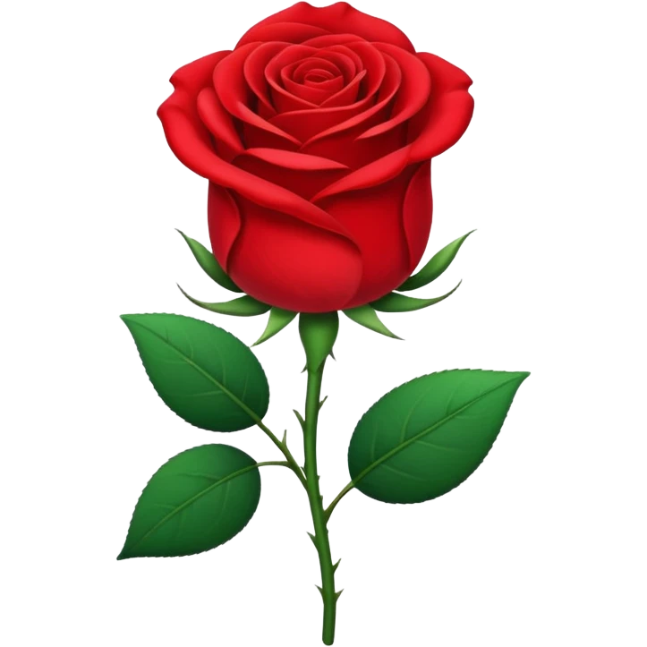 rose with the long stem emoji