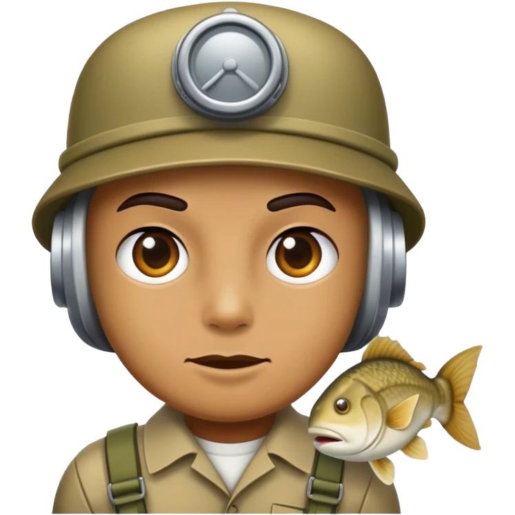 Coo dressed as a cod emoji