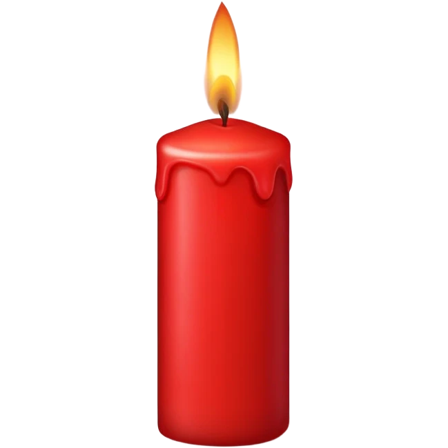 Red candle  emoji