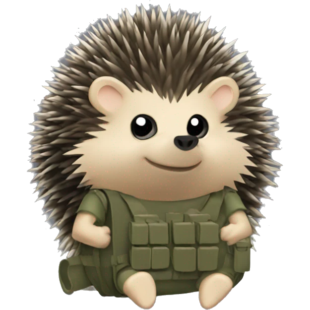 anti-tank hedgehog emoji