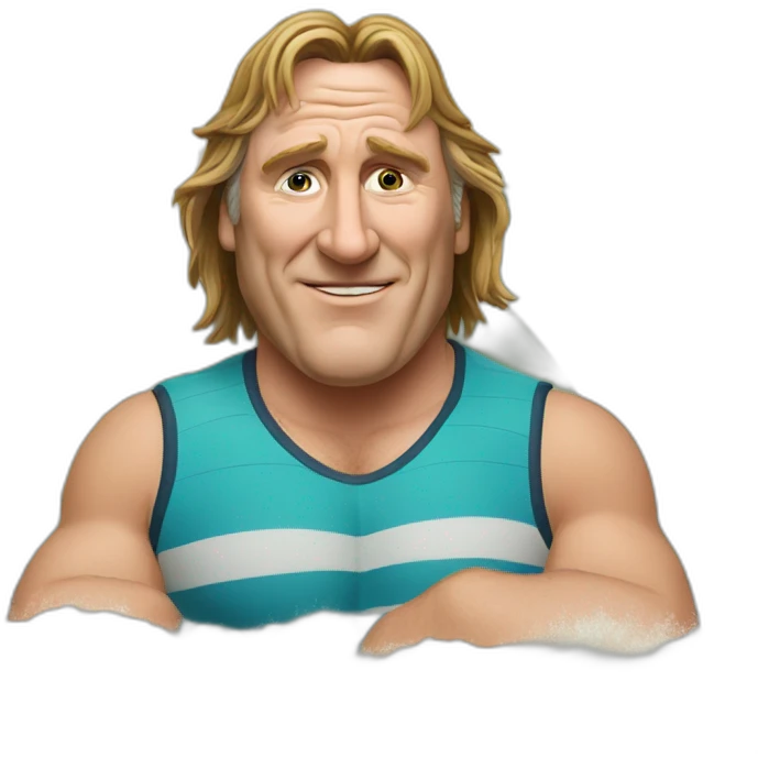 Depardieu surf emoji