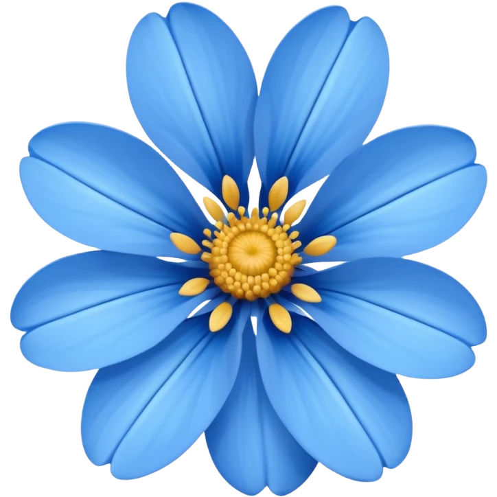 Blue flower emoji