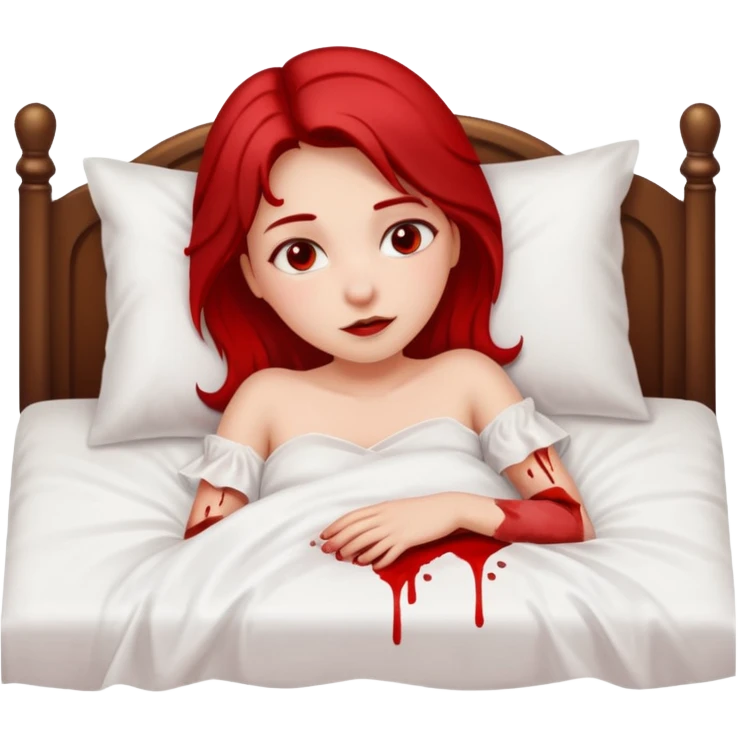 There should be blood on the bed and it should be very loving. The girl should feel like she's in a prince's bed. emoji