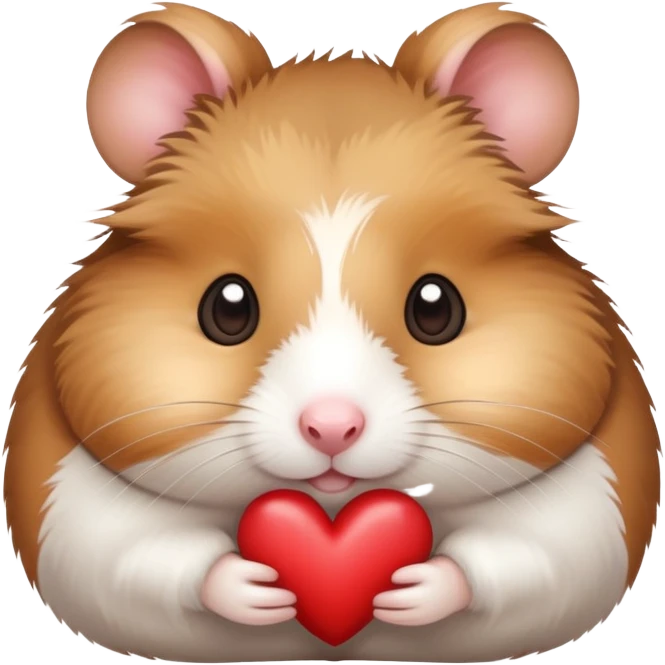  hamster with heart shaped eyes emoji
