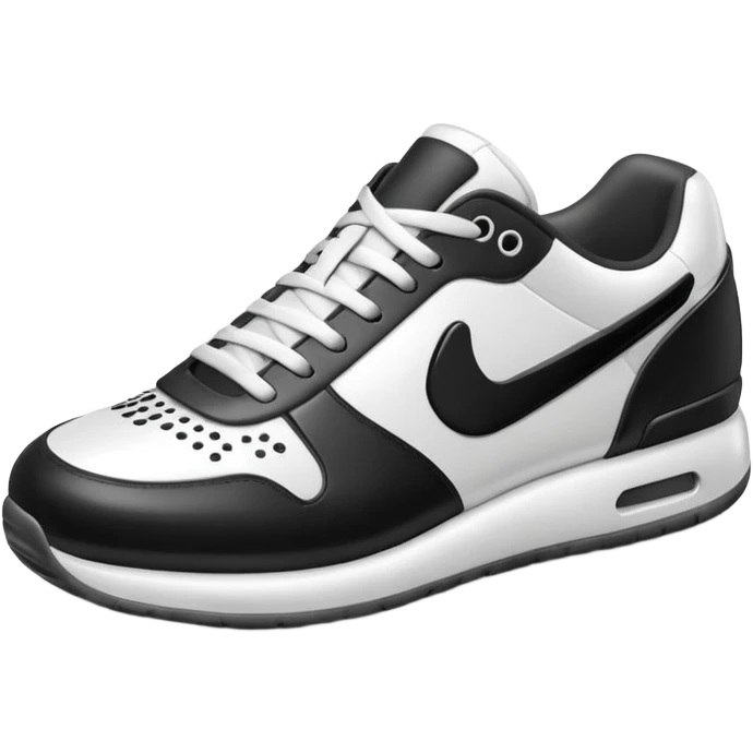 3D Apple-style emoji of a sneaker pressing on the ground, leaving a clear shoe print under it. Rounded, glossy, smooth, soft shadows, white background.

 emoji