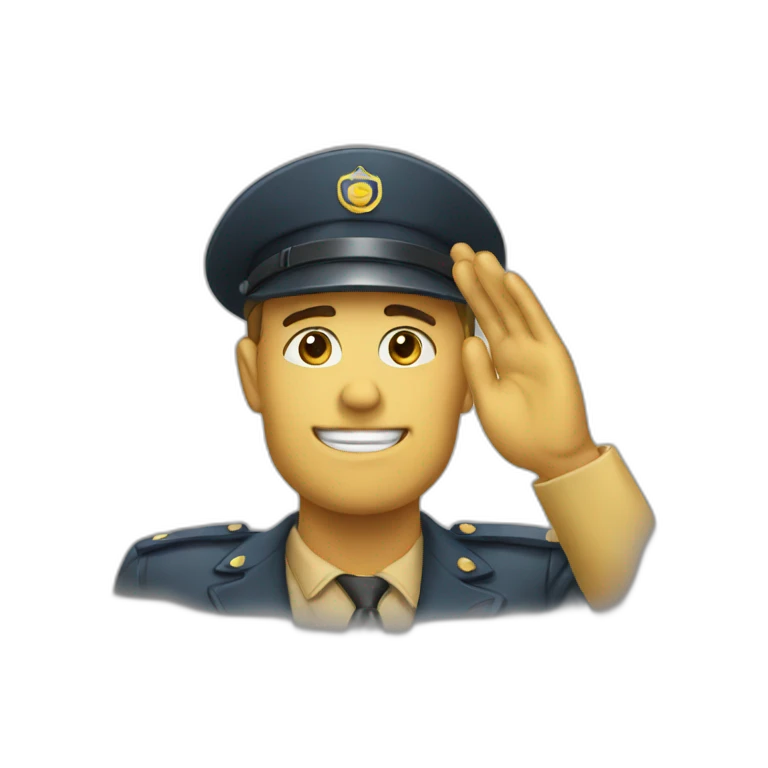 saluting emoji