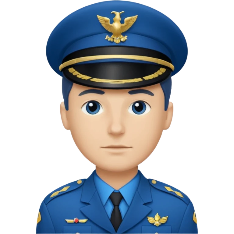 blue uniformed soldier emoji