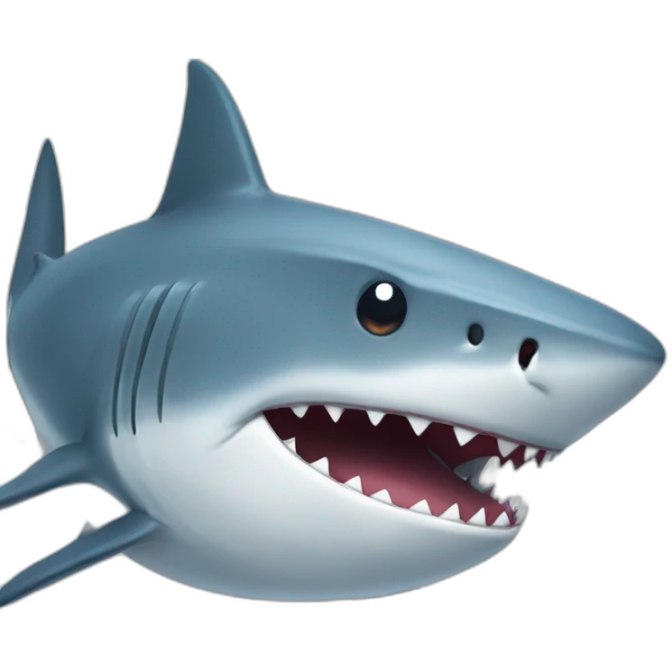 Shark that snugs emoji