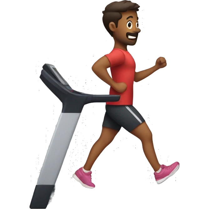 cardio person inlove with a treadmill emoji
