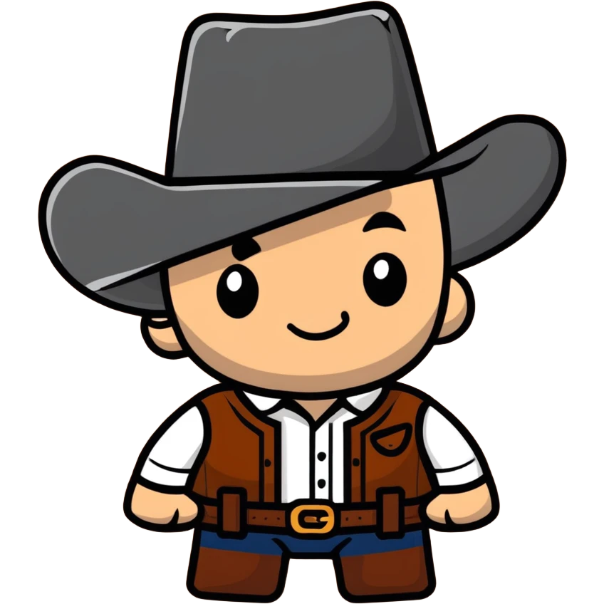BLK letters in rustic western cowboy style with metallic silver outline and wooden texture emoji