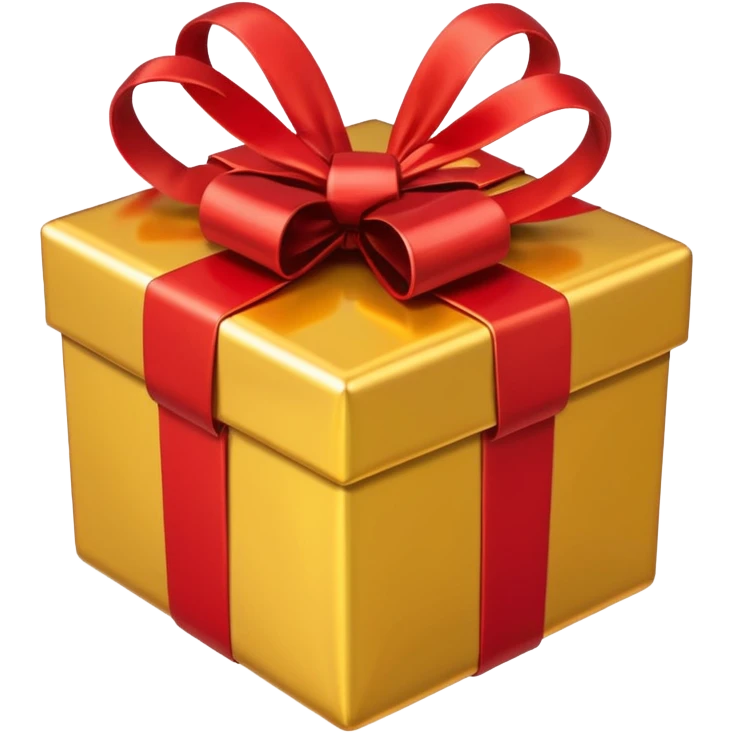 Golden heart with gifts emoji