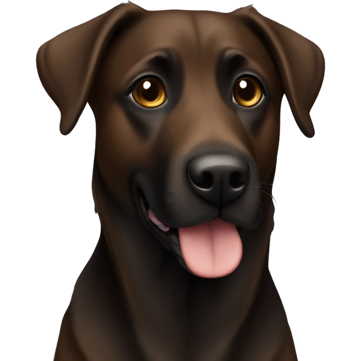 Black brown shepherd lab mix emoji