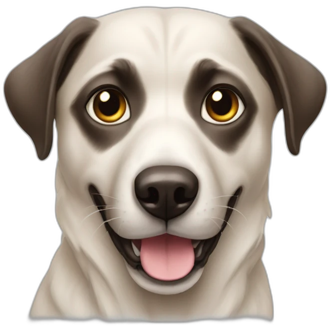 siamois avec chien berger emoji