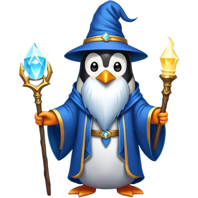 Penguin Wizard emoji