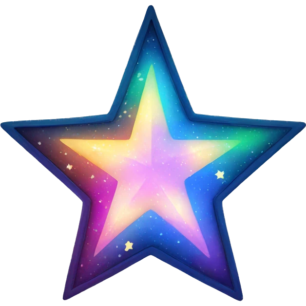 colorful star light christmas emoji