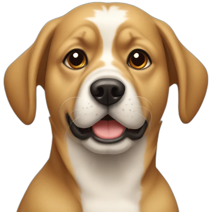 Chien qui grogne emoji