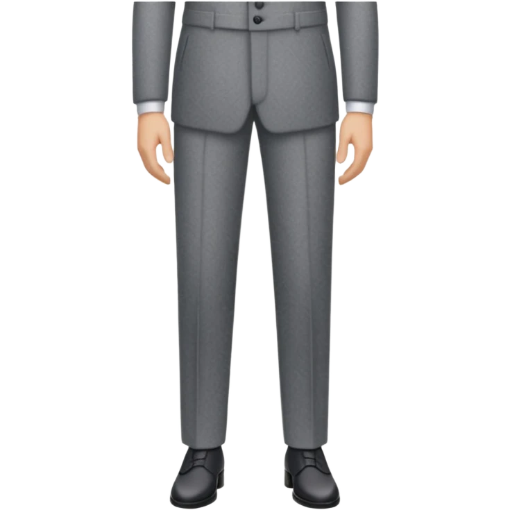 gray long suit trousers emoji