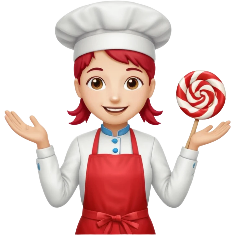 Mixer + peppermint apron, Candy Chef. emoji