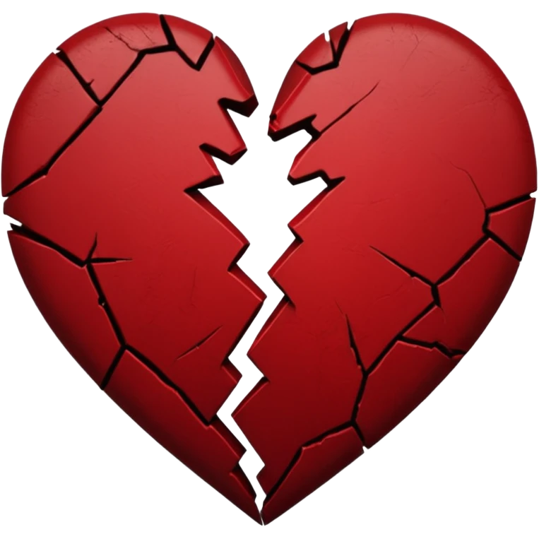 Black heartbreak from the middle emoji