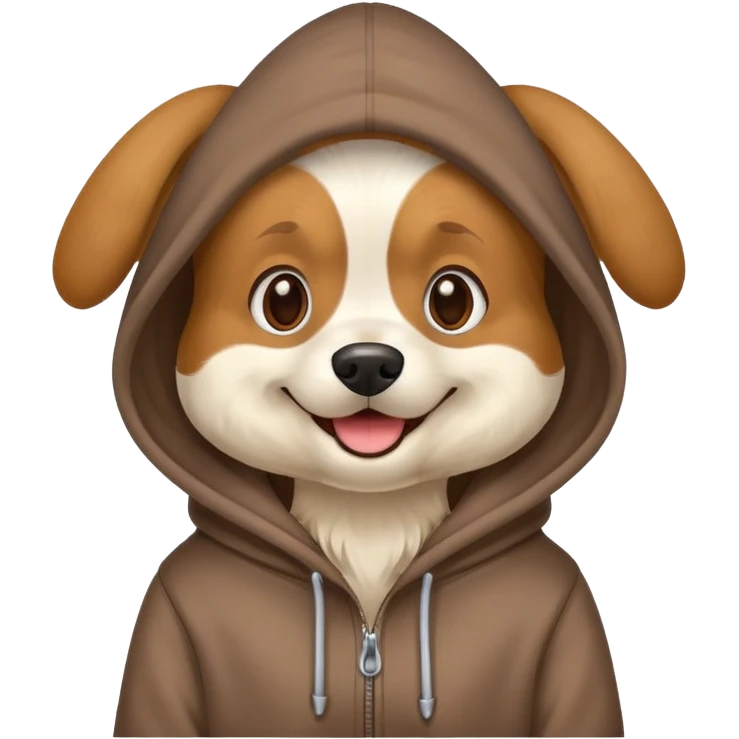 Dog with hoodie emoji